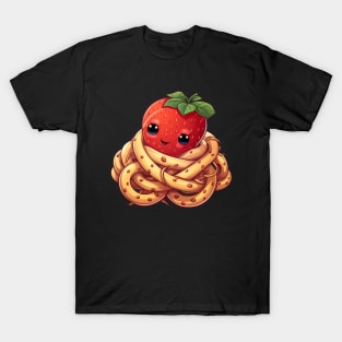 Strawberry Spaghetti Noodles Cute T-Shirt